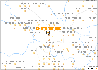 map of Kheybarābād