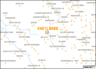 map of Kheyl Bābā