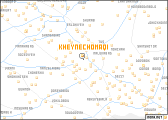 map of Kheyn-e Chomāqī