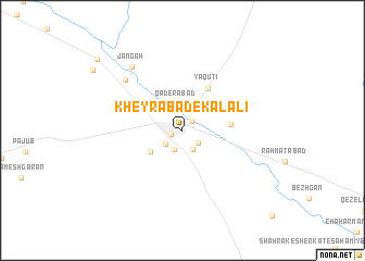 map of Kheyrābād-e Kalālī