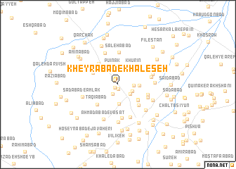 map of Kheyrābād-e Khāleşeh