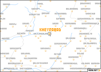 map of Kheyrābād