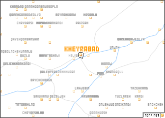 map of Kheyrābād