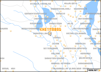 map of Kheyrābād