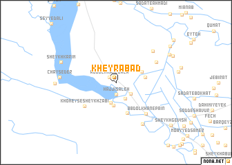 map of Kheyrābād