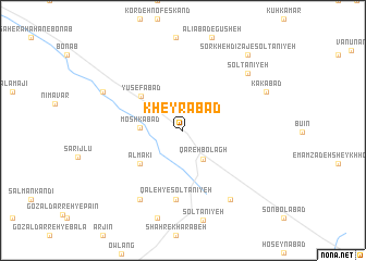 map of Kheyrābād