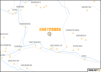 map of Kheyrābād