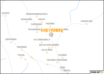 map of Kheyrābād