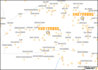 map of Kheyrābād