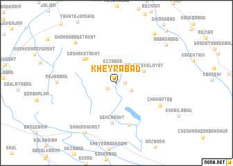 map of Kheyrābād