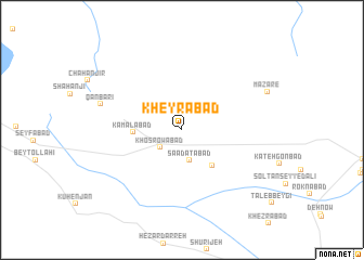 map of Kheyrābād