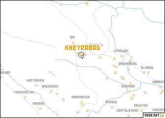 map of Kheyrābād