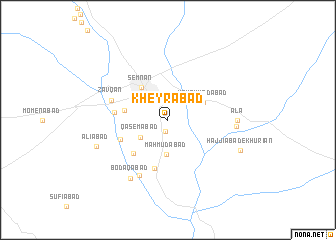 map of Kheyrābād