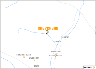 map of Kheyrābād