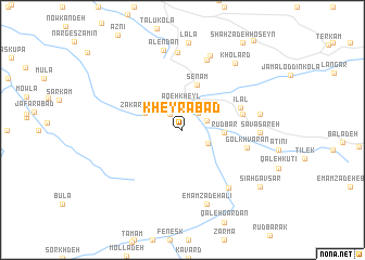 map of Kheyrābād