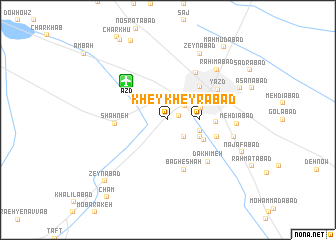 map of Kheyrābād