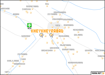 map of Kheyrābād