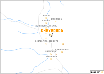 map of Kheyrābād