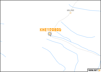 map of Kheyrābād