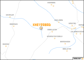map of Kheyrābād