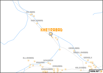 map of Kheyrābād