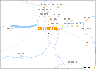 map of Kheyrābād