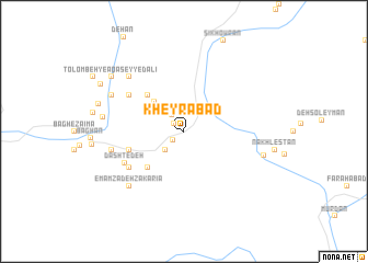 map of Kheyrābād