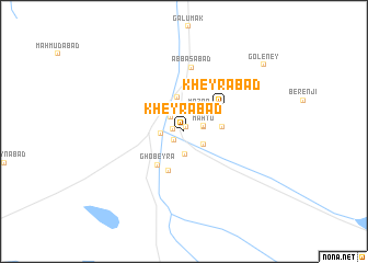 map of Kheyrābād