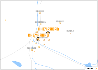 map of Kheyrābād