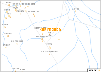 map of Kheyrābād