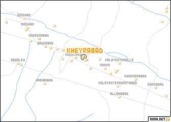 map of Kheyrābād