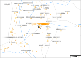 map of Kheyrābād