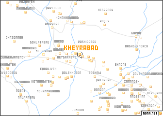 map of Kheyrābād