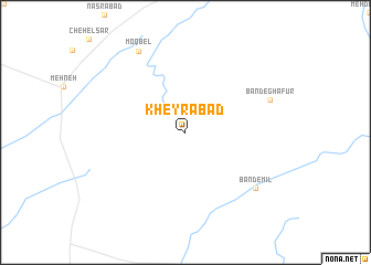 map of Kheyrābād