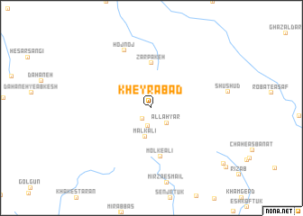 map of Kheyrābād