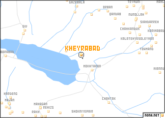 map of Kheyrābād