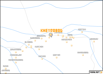 map of Kheyrābād