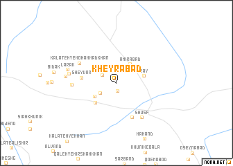 map of Kheyrābād