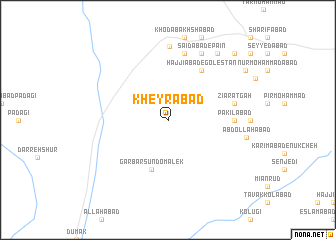 map of Kheyrābād