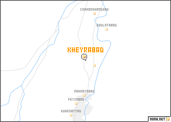 map of Kheyrābād