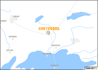 map of Kheyrābād