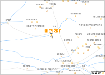 map of Kheyrāt
