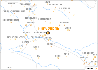 map of Kheyrmand