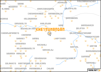 map of Kheyrūmandān