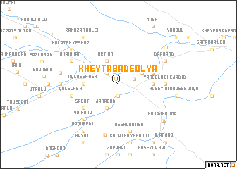 map of Kheytābād-e ‘Olyā