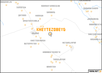 map of Kheyţ-e Zobeyd
