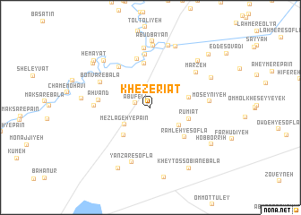map of Kheẕerīāt