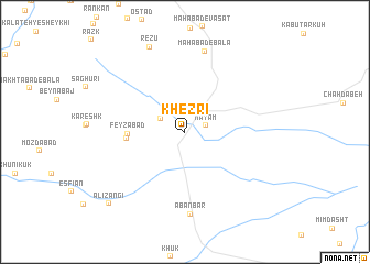 map of Kheẕrī