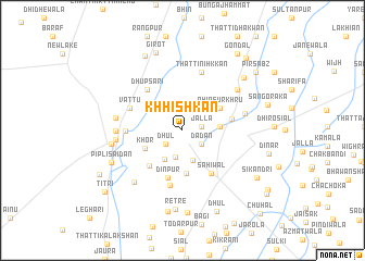 map of Khhishkān