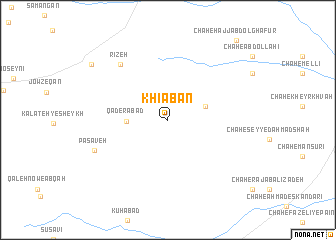 map of Khīābān